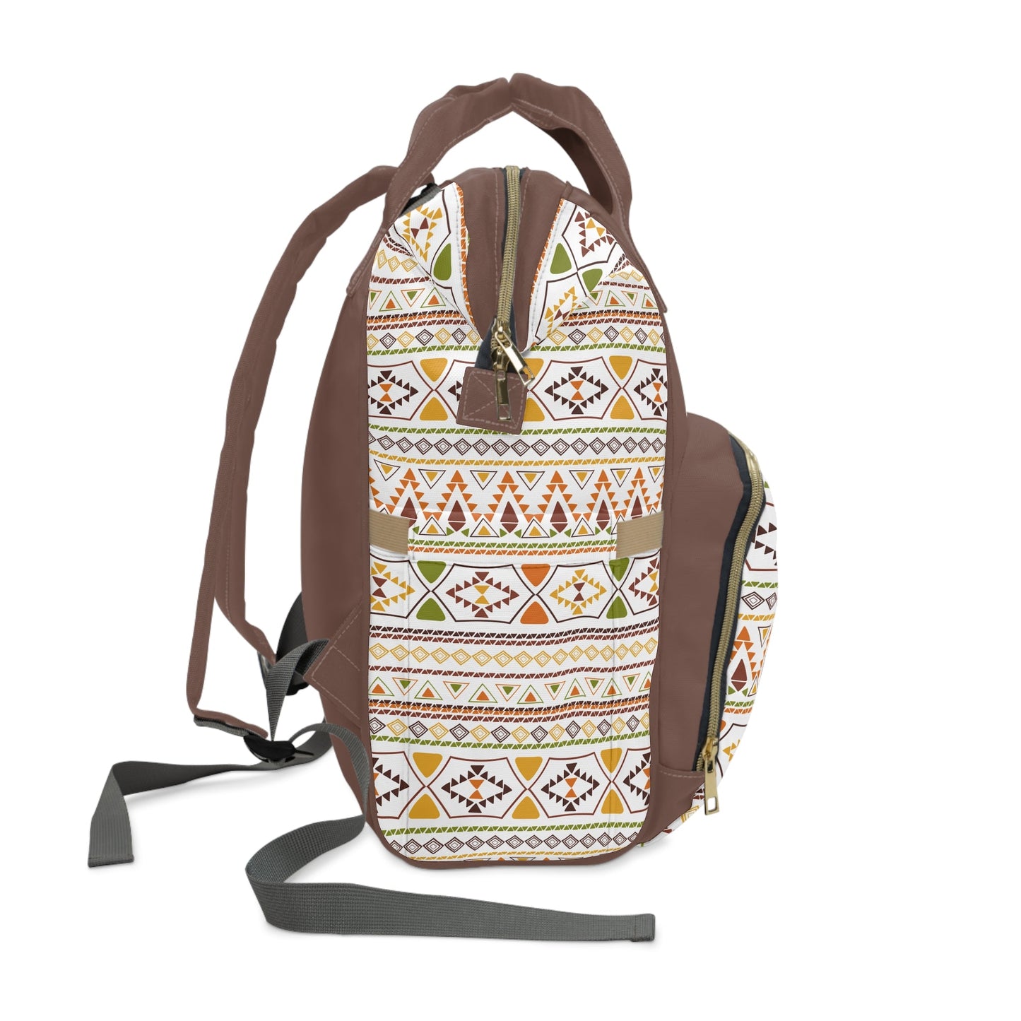 Personalized African Pattern Multifunctional Diaper Backpack, Newborn Gift, Baby Shower Gift, African Color Backpack