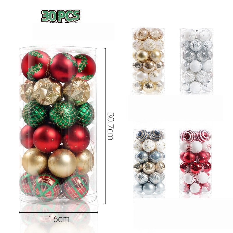 Cylinder Set Christmas Kraft Paper Tree Decoration Ornaments