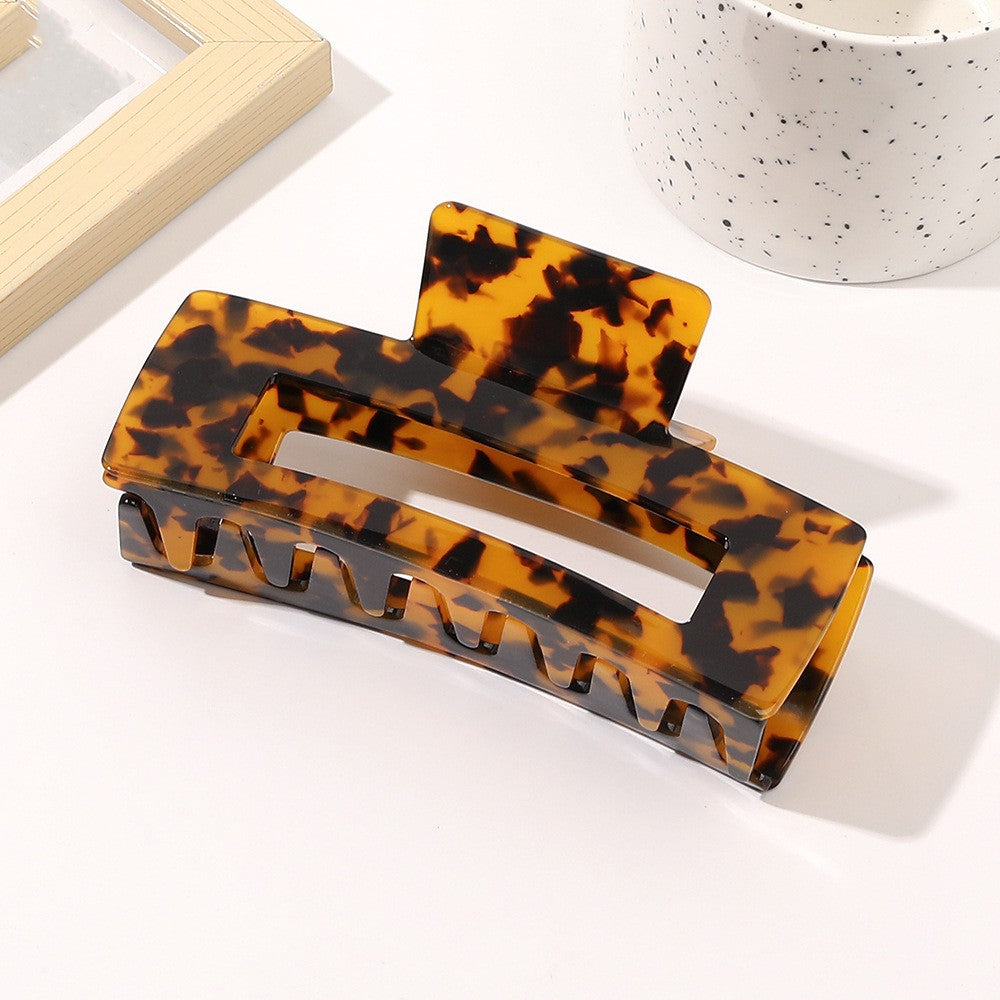 Oversized Square Acetic Acid Hair Clip Grab