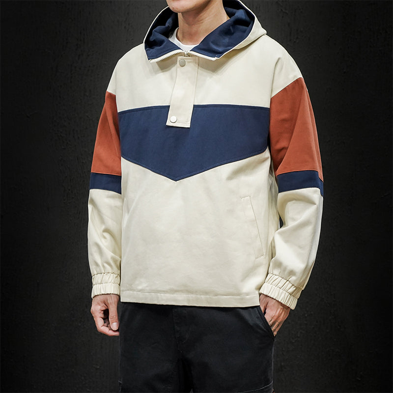 Men's Casual Color-Block Jackets