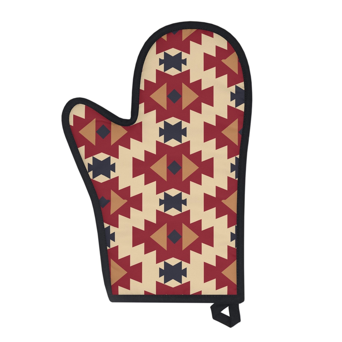 Southwestern Aztec Pattern Oven Glove, Retro Colors Oven Mit