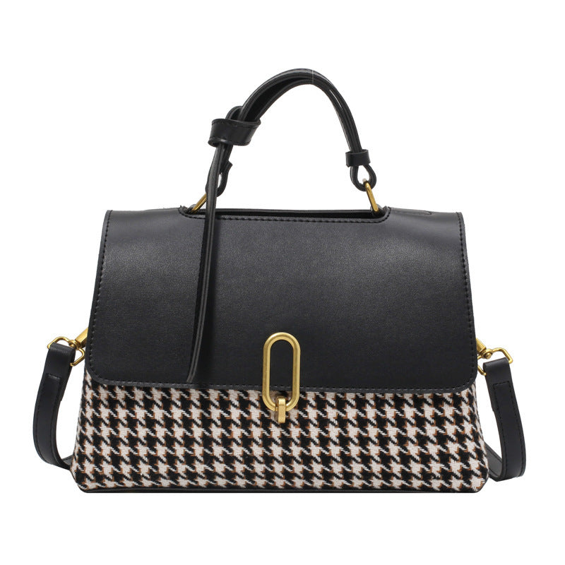 Retro Plaid Western Style Versatile Female Bag