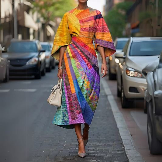 Long Dress with Elastic Waist