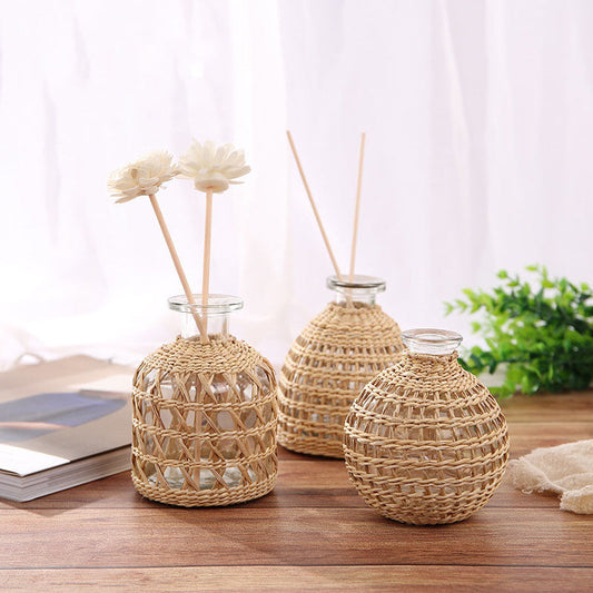 Hand-woven Glass Aroma Vase Ornaments