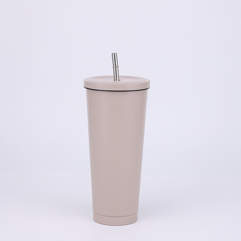 Stainless Steel Large-capacity Straw Insulation Cup