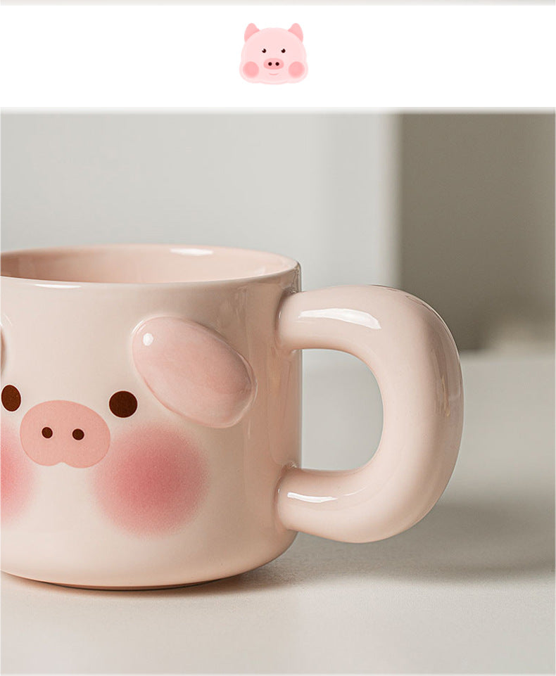 Girls' Pig Home Office Ceramic Mug