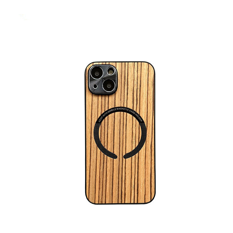 Wood Magnetic All-inclusive Ultra-thin Phone Case