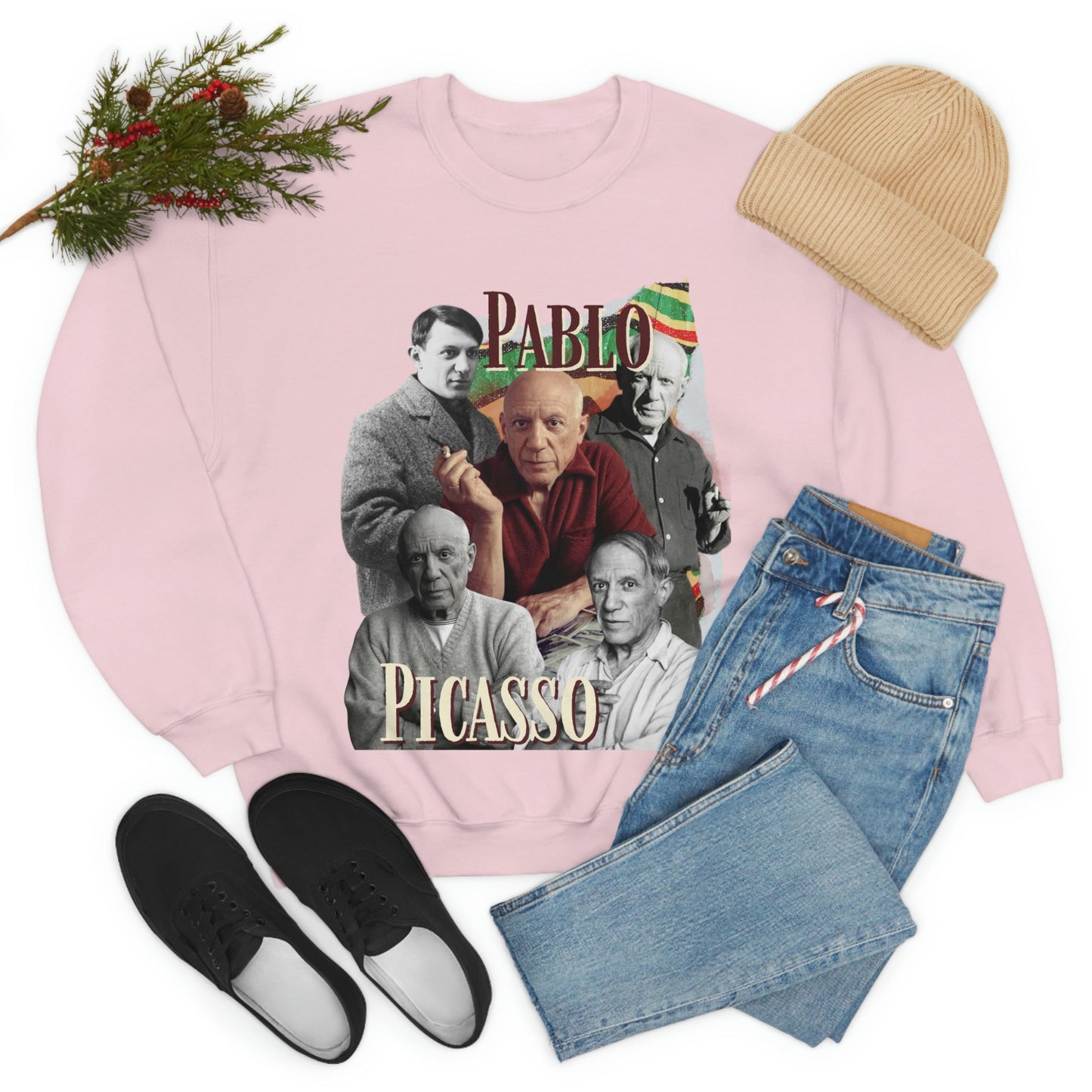 Pablo Picasso Sweatshirt, Y2K Style Bootleg Famous Spanish Artist Fan Retro Pullover Crewneck, Artist Gift