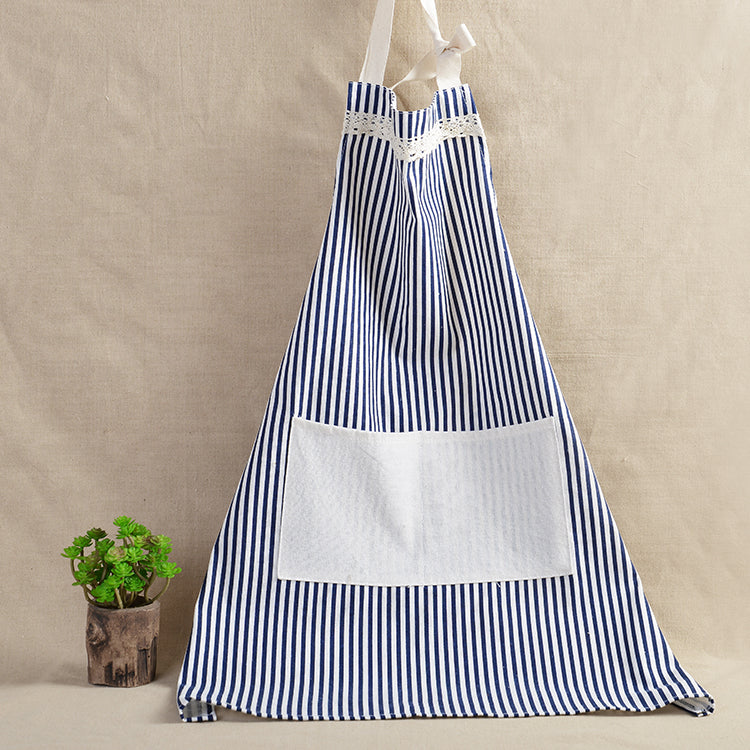 Triangular Tree Cotton And Linen Apron Polka Dots