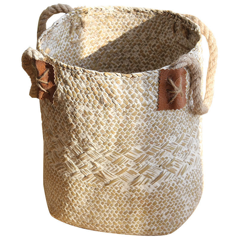 Hand Woven Basket Flower Rattan Basket