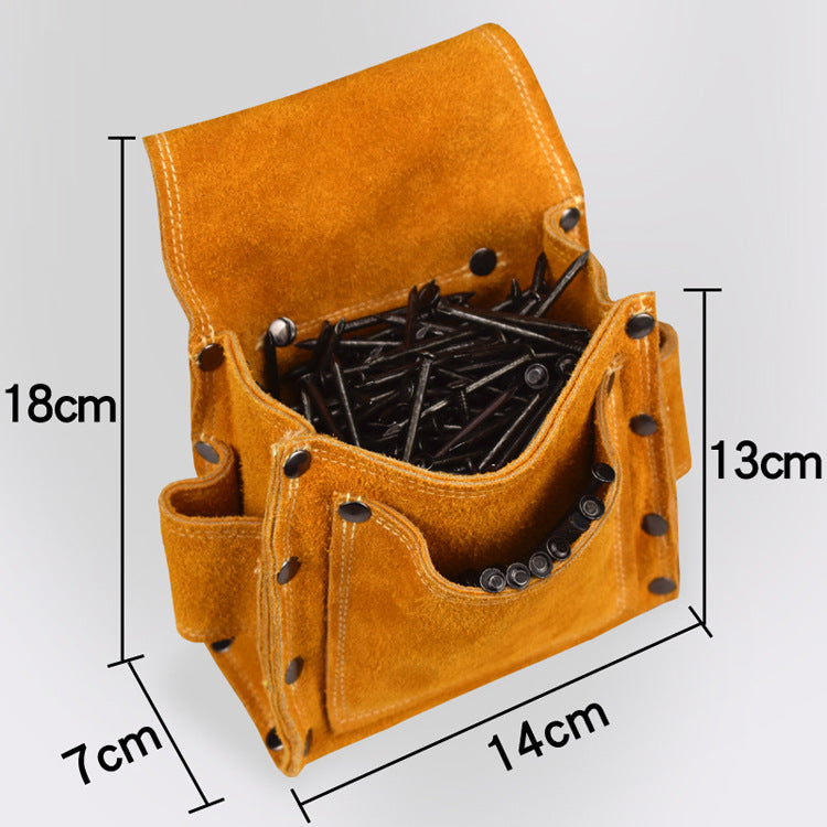 Cowhide Tool Storage Toolkit Storage Bag Tool Waist Bag