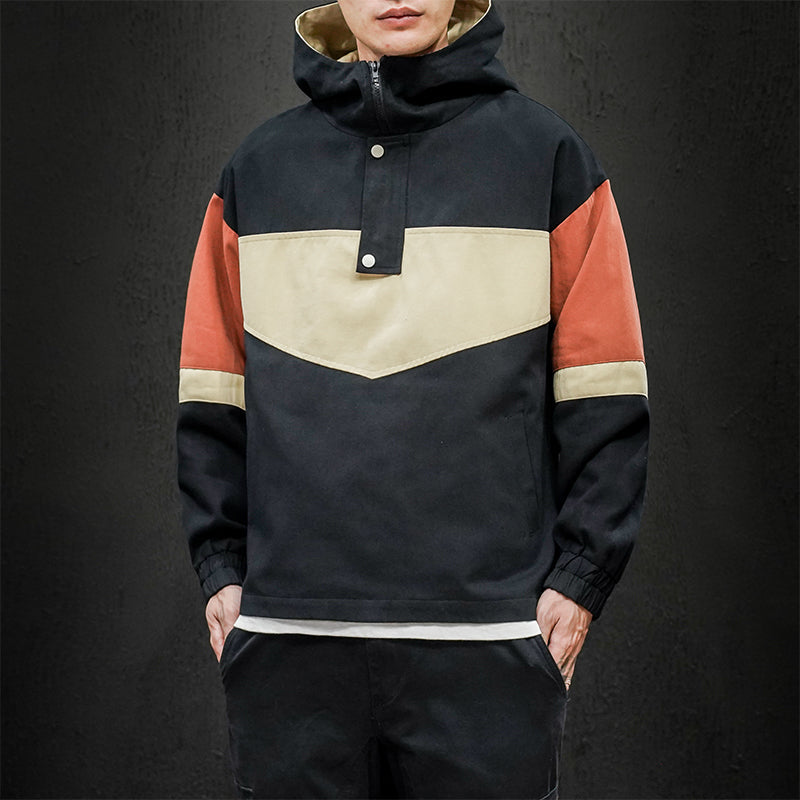 Men's Casual Color-Block Jackets