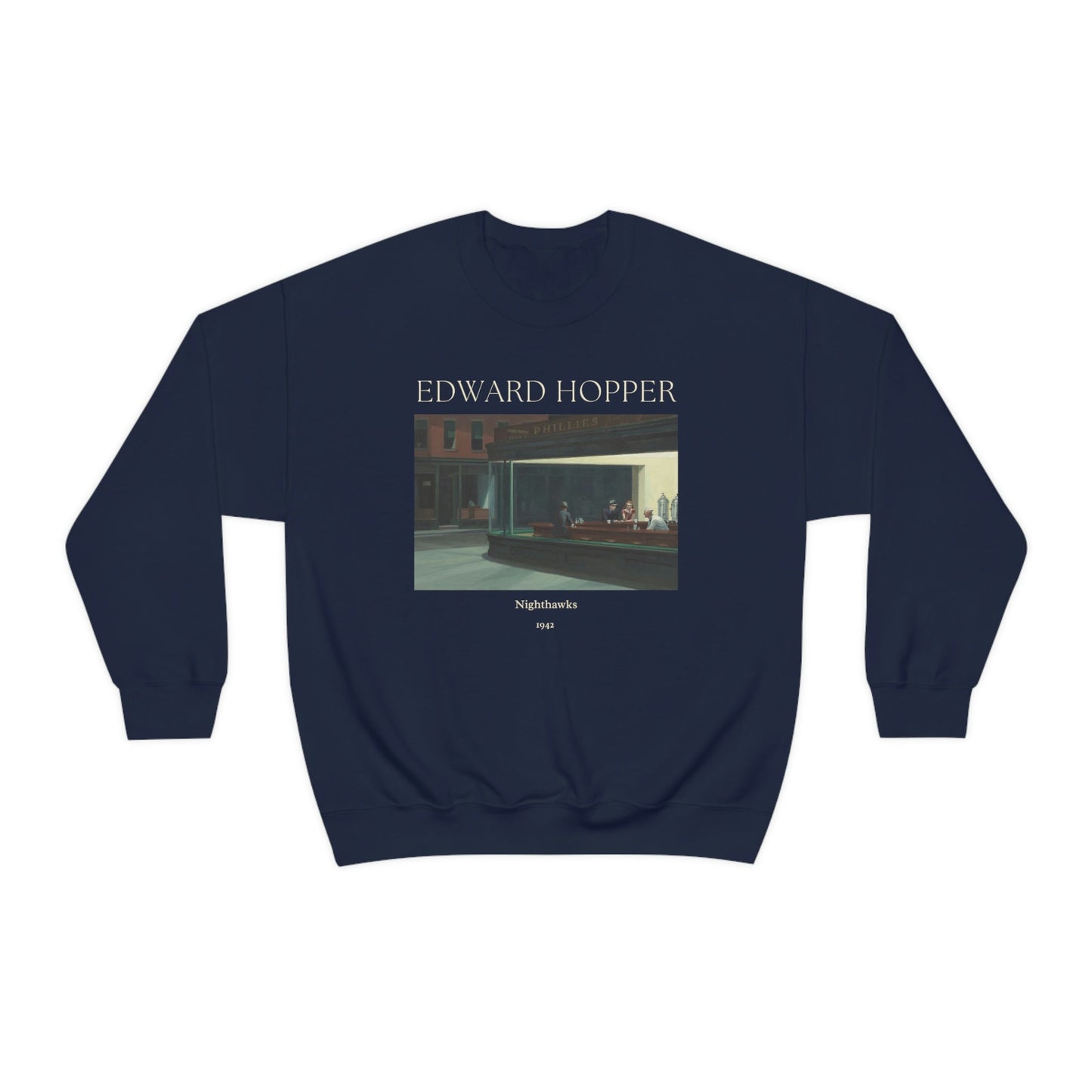 Edward Hopper Nighthawks Art Sweatshirt, Famous Painting Pullover