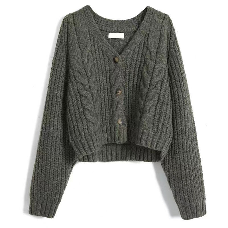 Women's Loose And Lazy Style Knitted Sweater Coat Cardigan