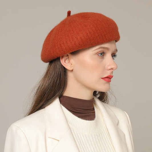 Fashion Personality Wool Beret Women England Retro