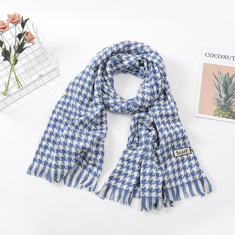 Women's Fashion Casual Cashmere Plaid Scarf