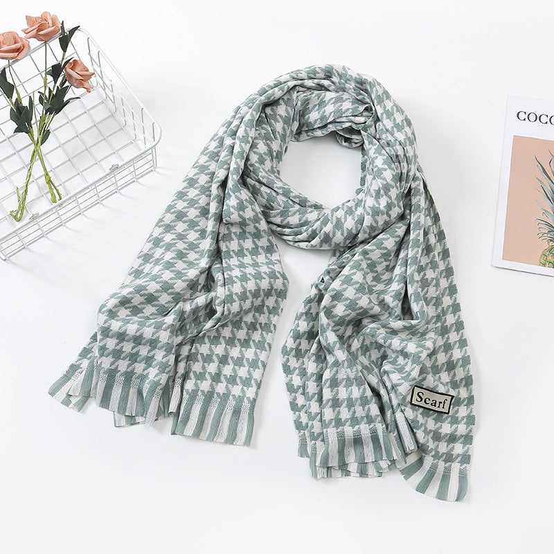 Women's Fashion Casual Cashmere Plaid Scarf