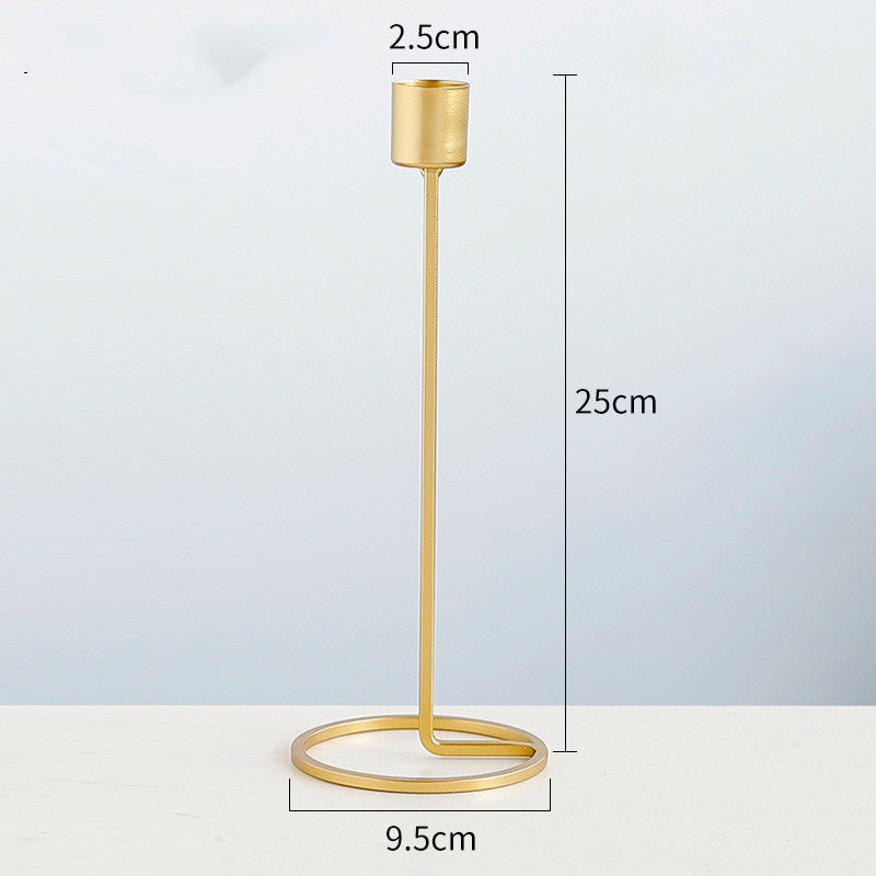 Nordic Gold Iron Candlestick