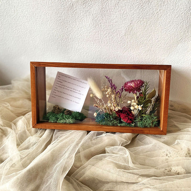 Dried Flower Photo Frame Diy Material Package Solid Wood Three-dimensional