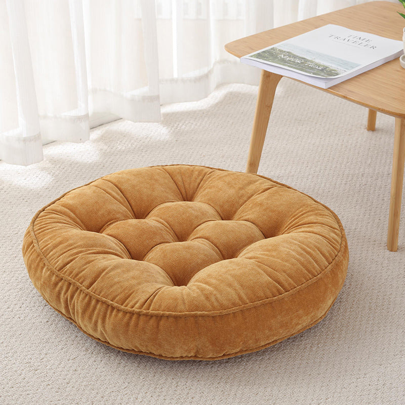 Corduroy Solid Color Padded Cushion