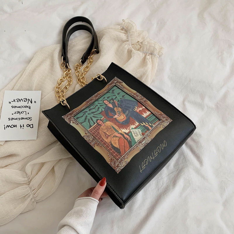 Vintage Large Capacity Artsy Tote Bag