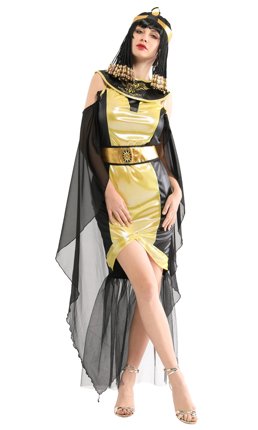 Halloween Cosplay Costume Egyptian Pharaoh Queen Arab Princess Dress