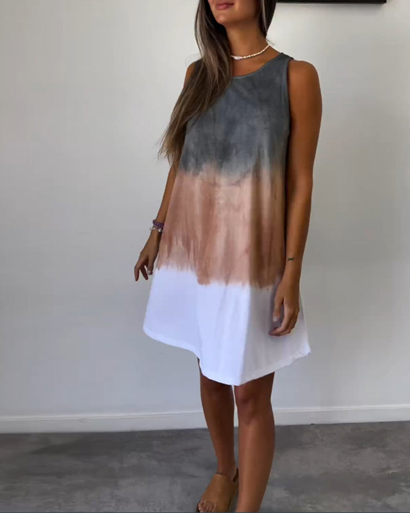 Casual Gradient Dress