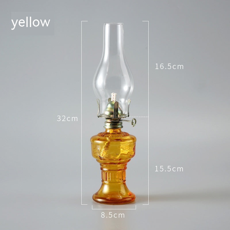 Retro Vintage Glass Kerosene Lamp