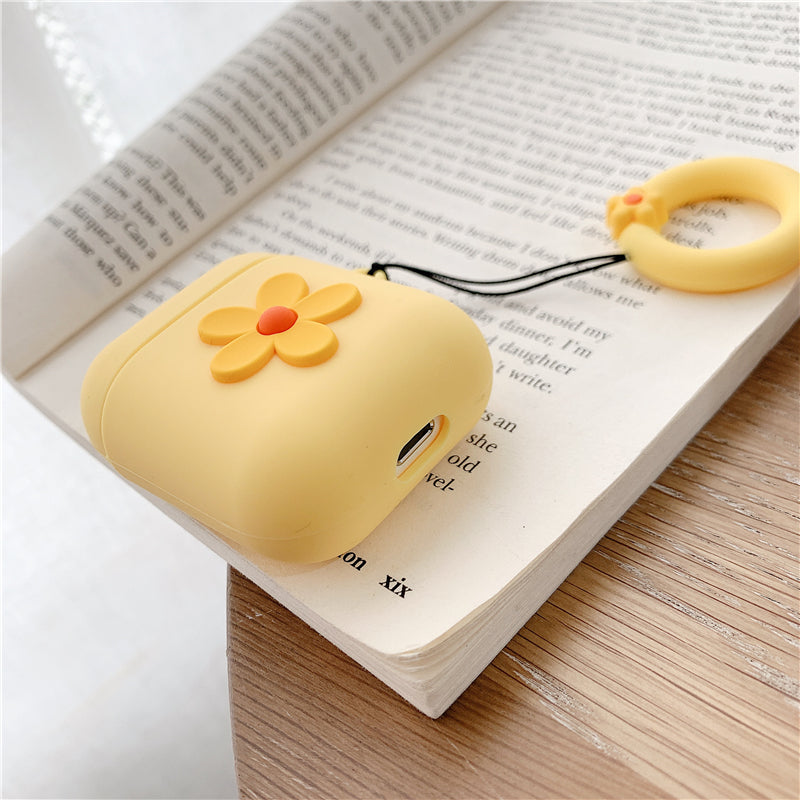 Flower Silicone Fall-proof Earphone Cover