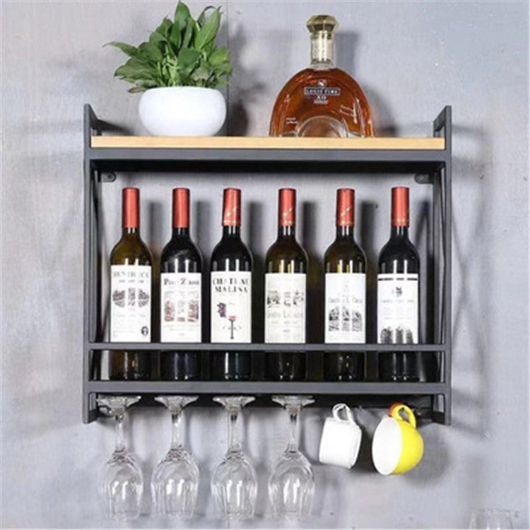 Solid Wood Wall-mounted Wine Rack