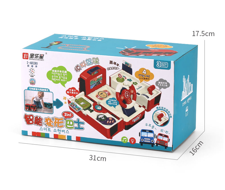 Educational Simulation Driving Toy Transformer Bus