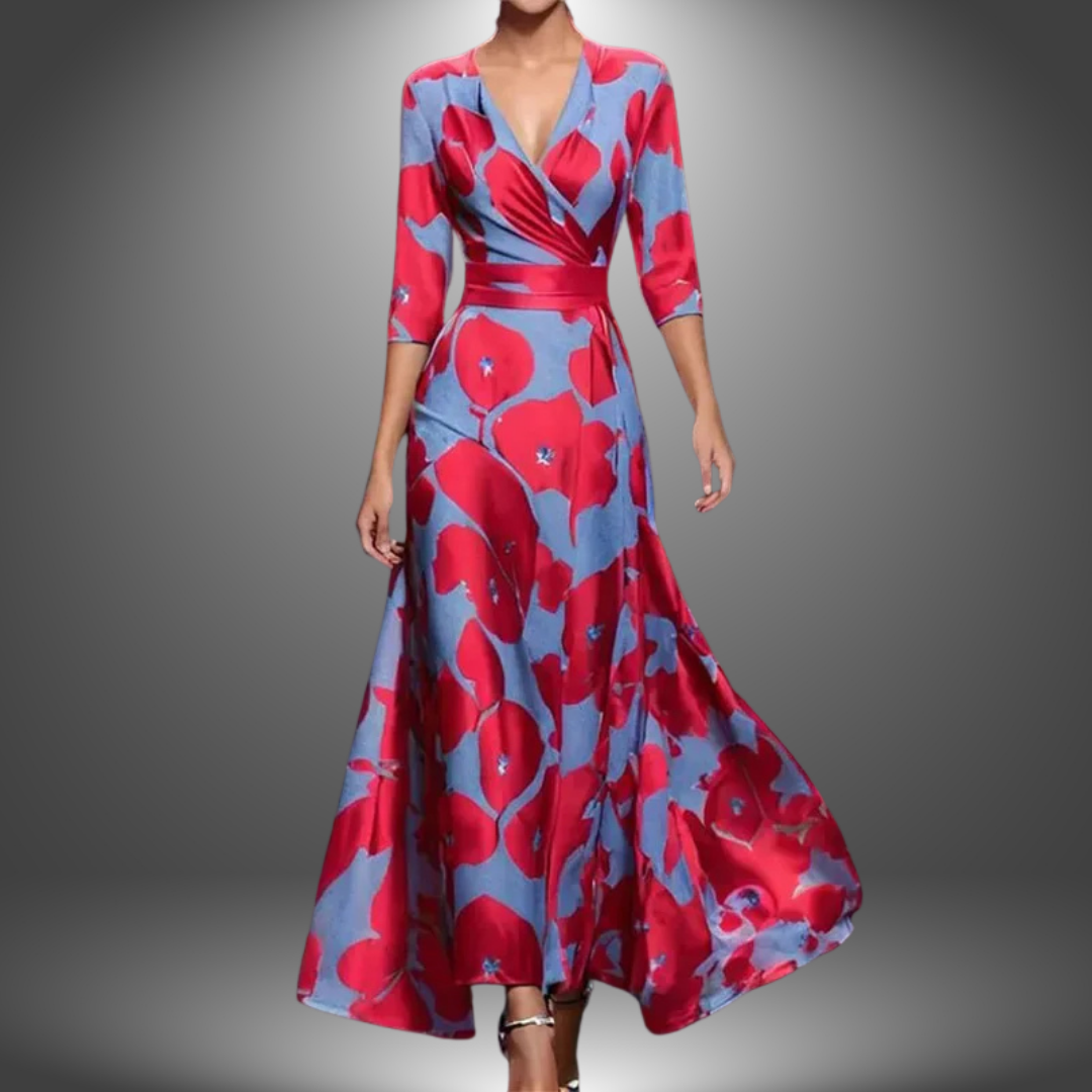 Printed Wrap Dress