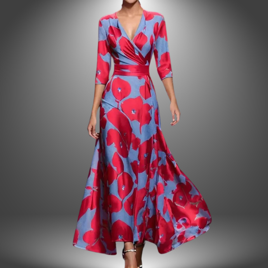 Printed Wrap Dress