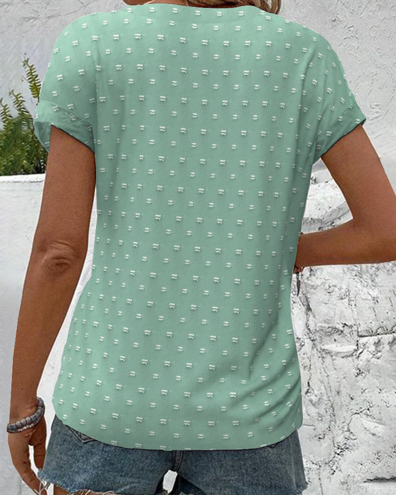Button Down V-Neck Shirt
