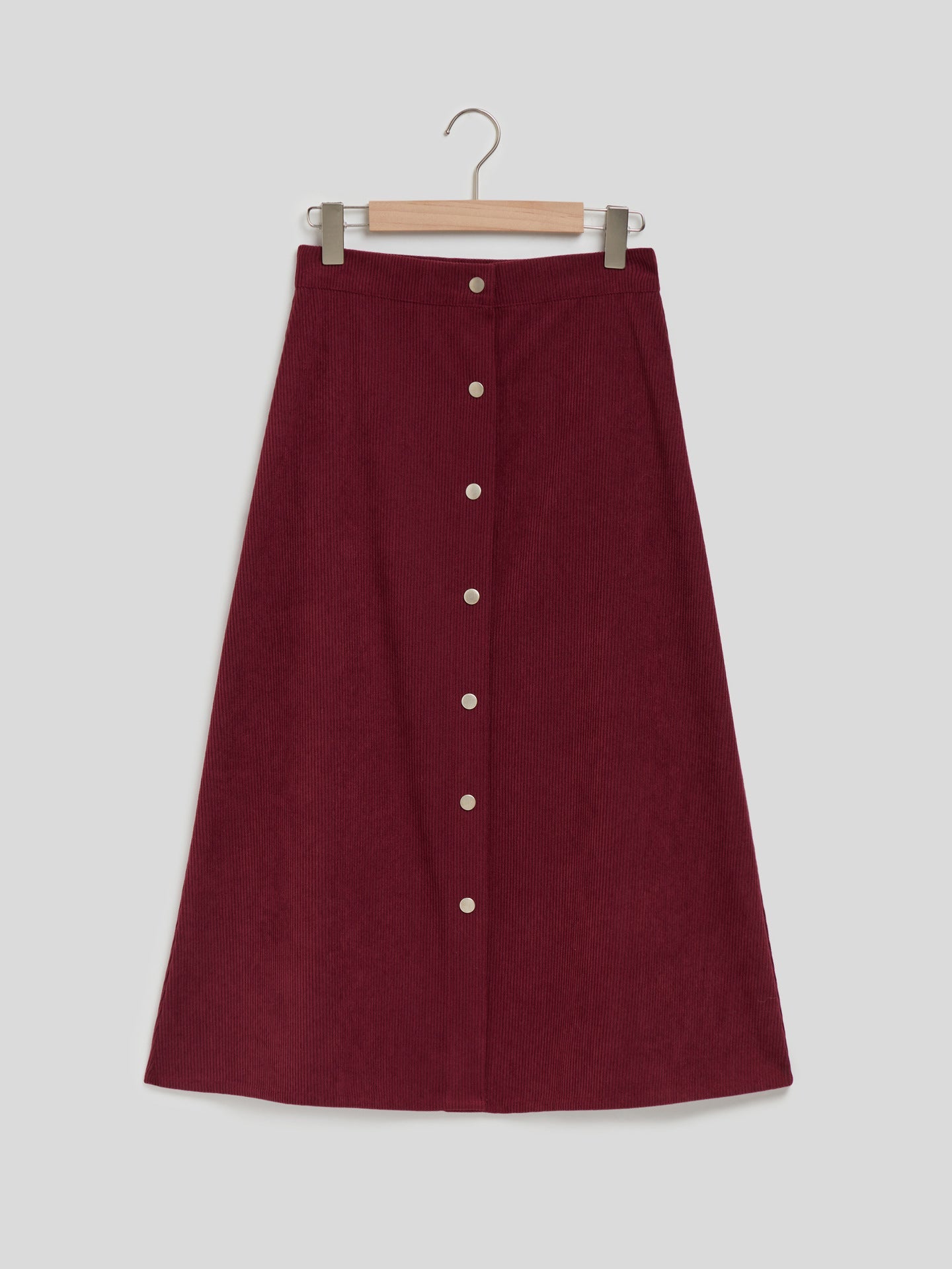 Corduroy Skirt Long Single-breasted High Waist Autumn And Winter Skirt