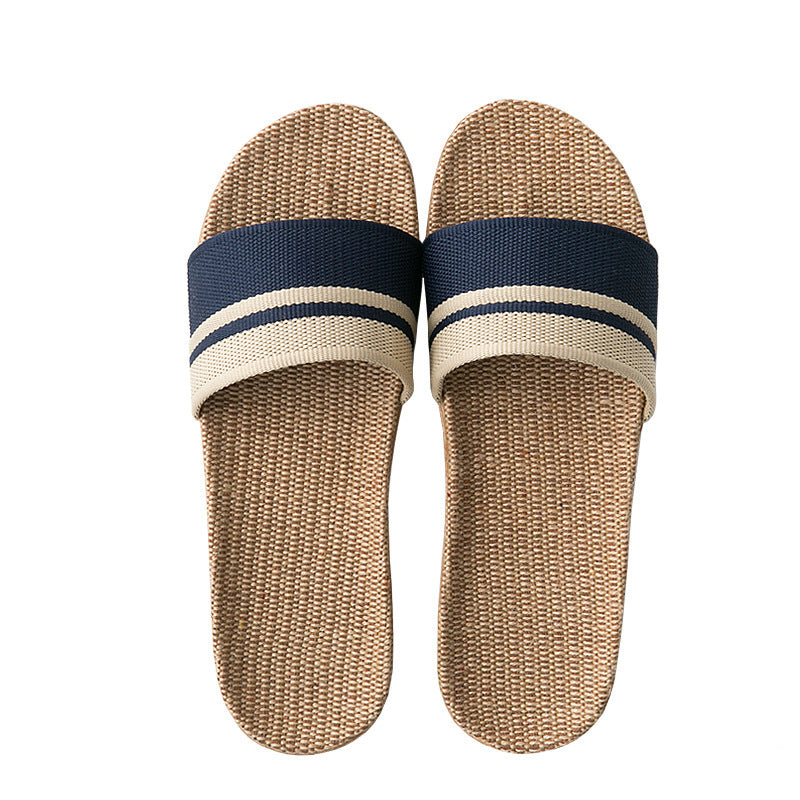 Linen Sandals And Slippers Women Summer Indoor Non-slip Home Household