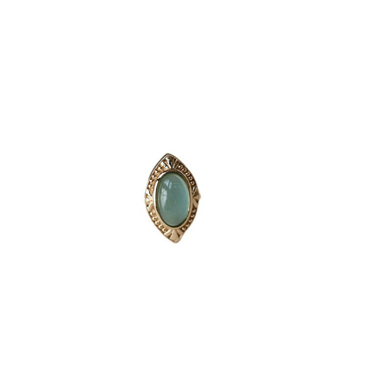 Women's Double-layer Natural Topaz Antique Ring