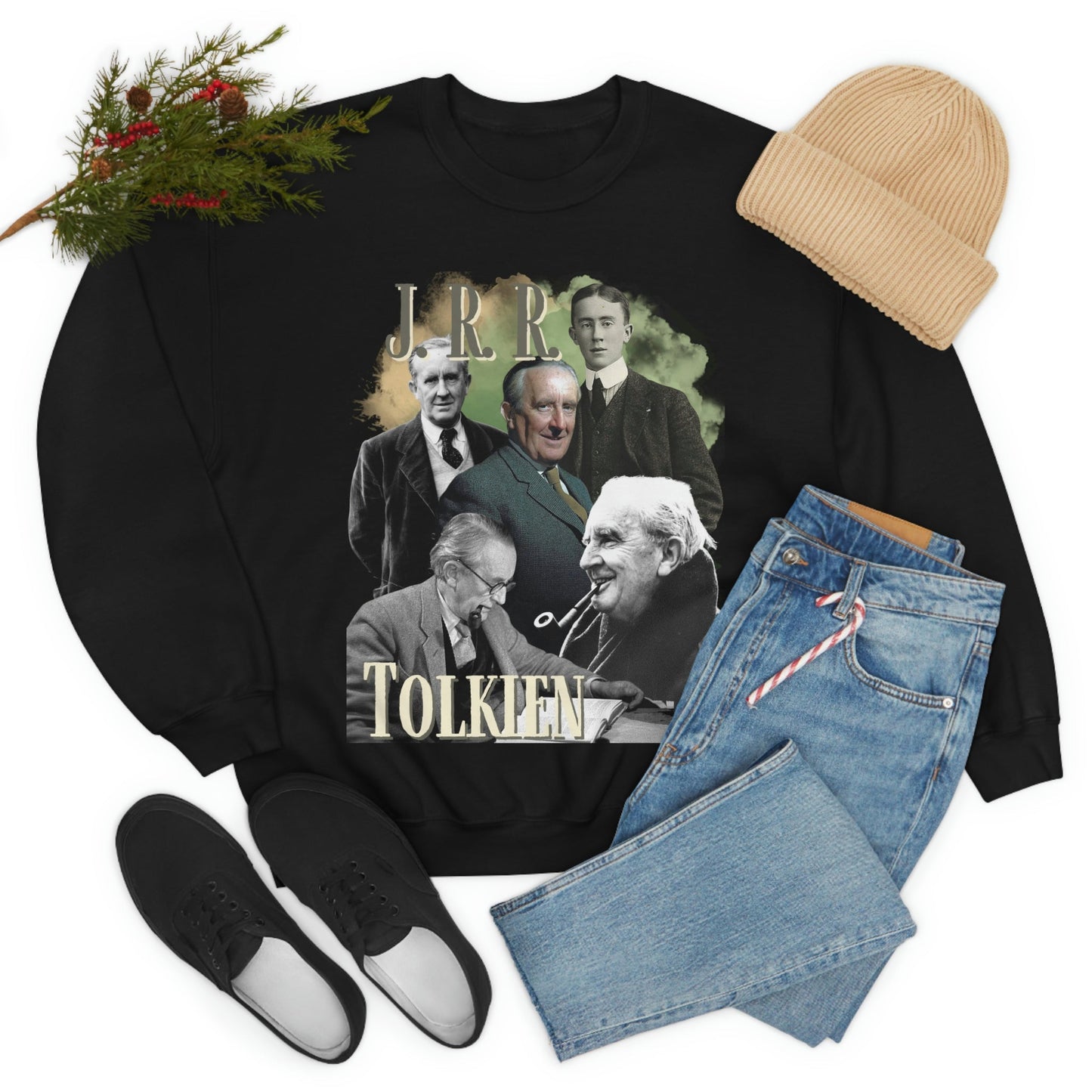 J. R. R. Tolkien Sweatshirt, Vintage Literary Bootleg Pullover Crewneck, Bookish Sweatshirt