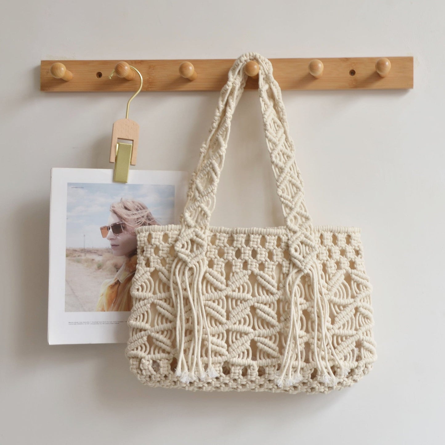 Cotton String Hand-woven Bag