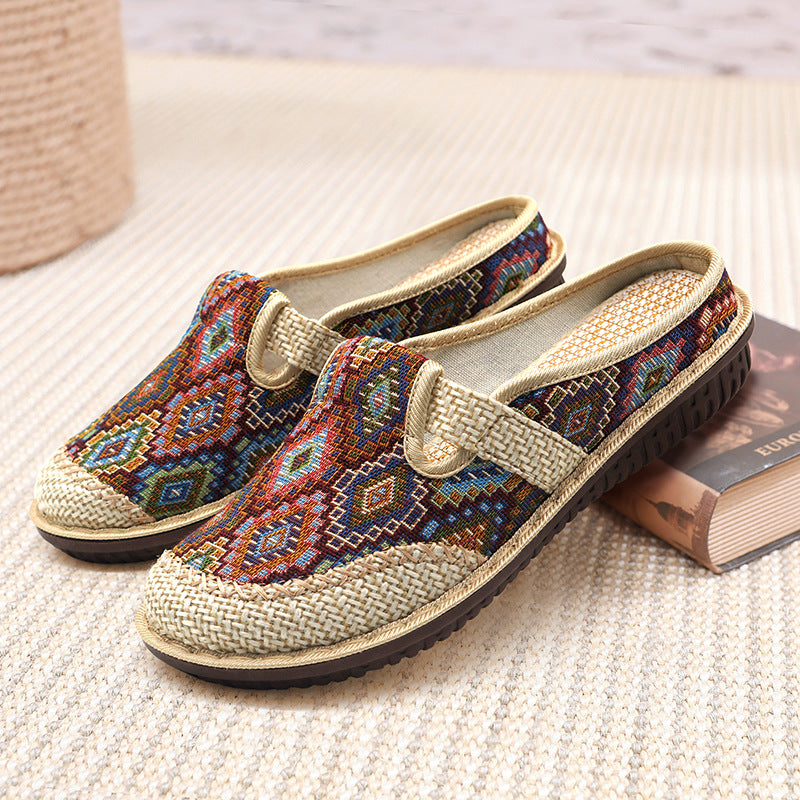 Baotou Ethnic Style Semi-slipper Female