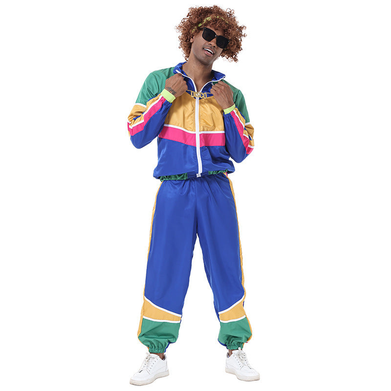 Halloween Retro 90s Disco Baseball Uniform Stage Performance Costume