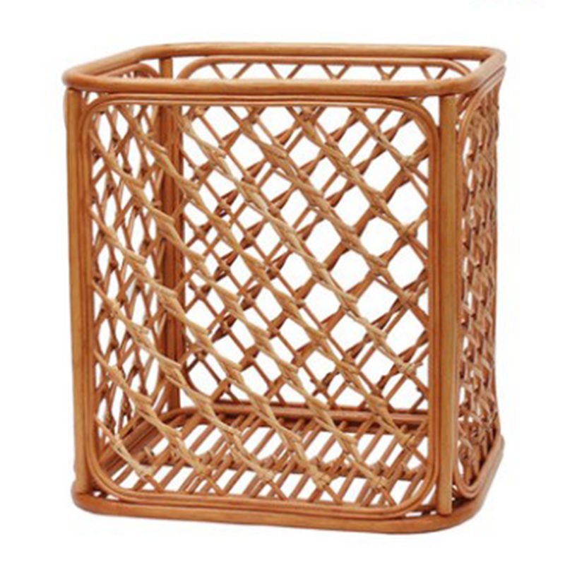 Handmade Rattan Laundry Basket Square