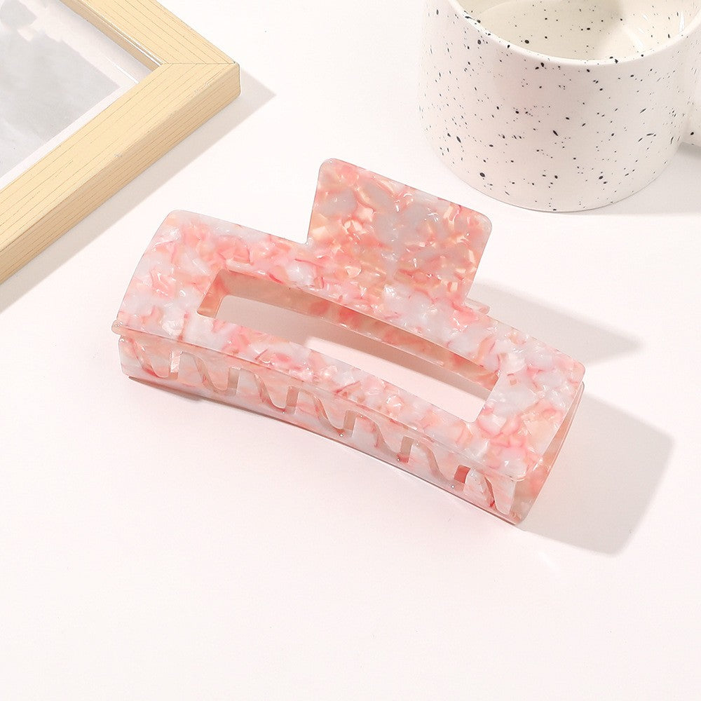 Oversized Square Acetic Acid Hair Clip Grab