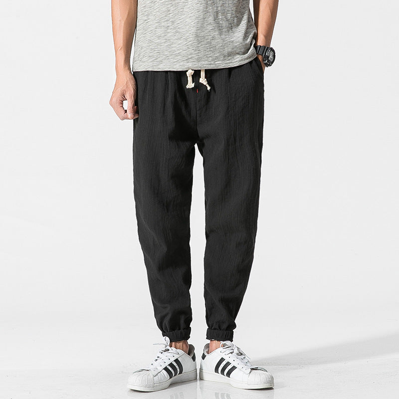 Fashion Men's Cotton And Linen Harem Pants