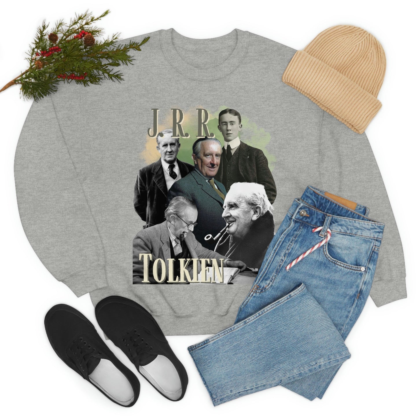 J. R. R. Tolkien Sweatshirt, Vintage Literary Bootleg Pullover Crewneck, Bookish Sweatshirt