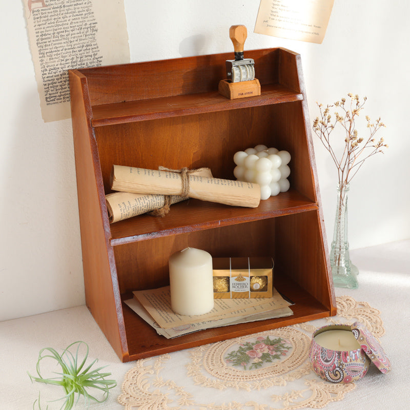 Home Cosmetics Shelf Desktop Retro Organizing Rack