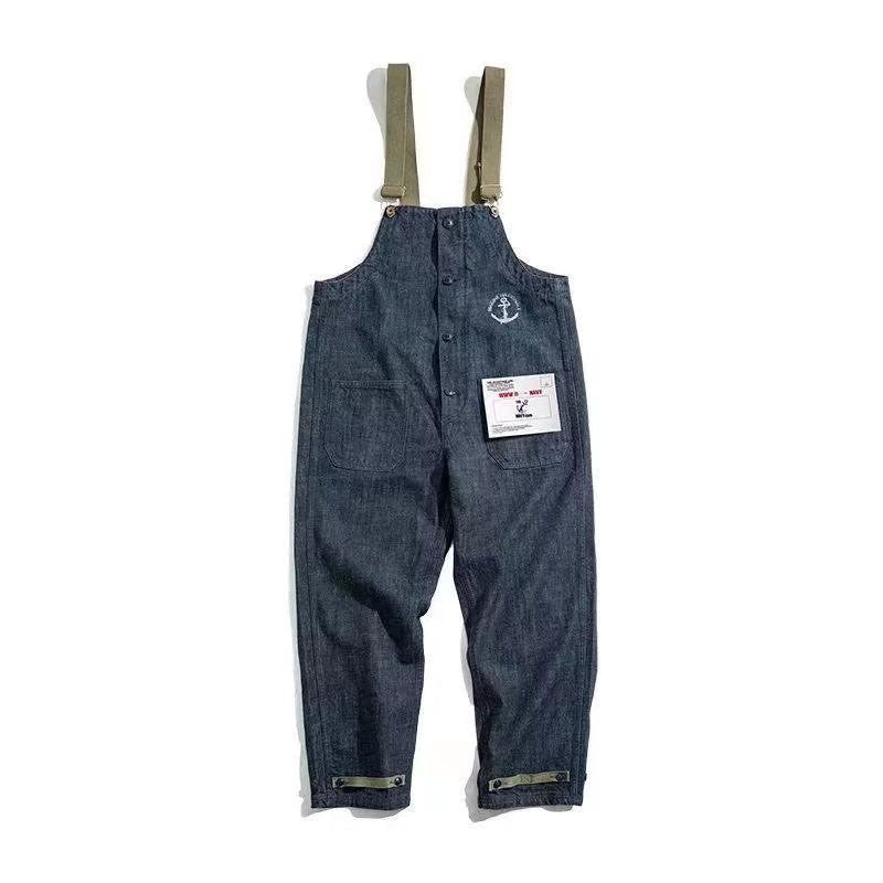 Vintage American Navy Deck Overalls For Men