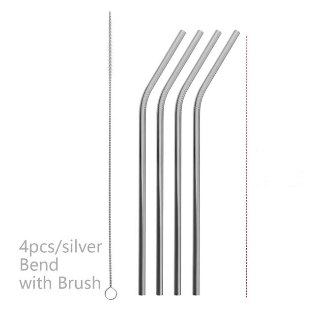 Colourful Reusable Stainless Steel Straws