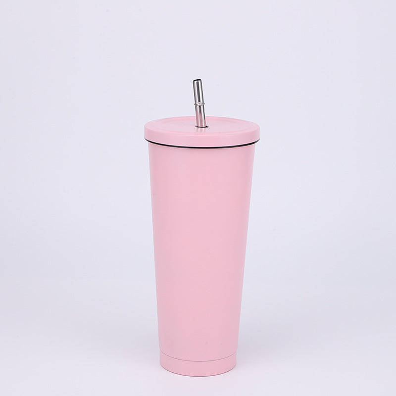 Stainless Steel Large-capacity Straw Insulation Cup