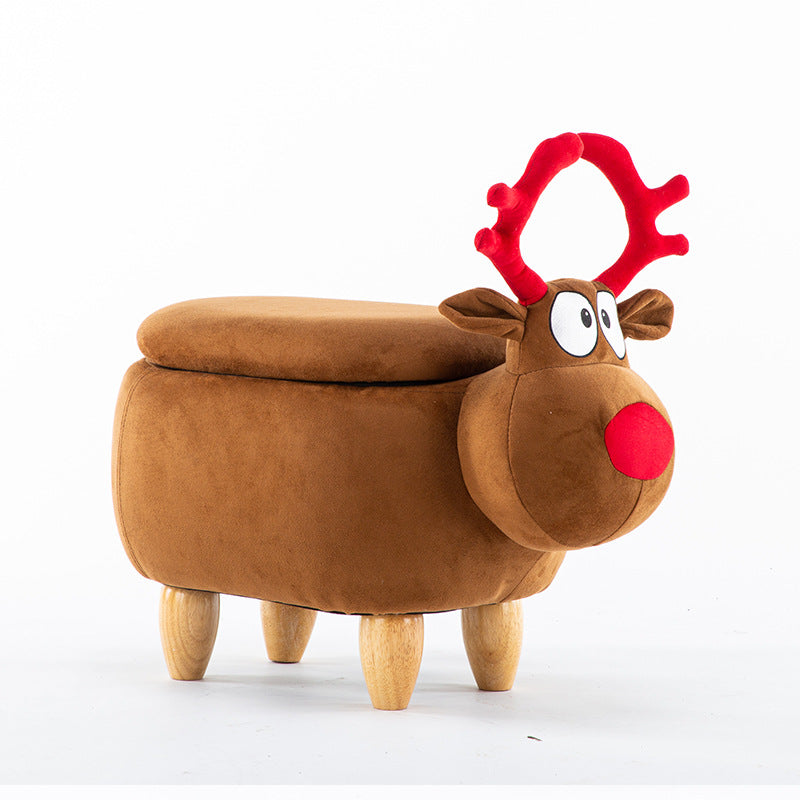 Creative Calf Cartoon Animal Stool At The Door Of Household